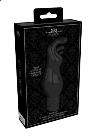 Exquisite - Rechargeable Silicone Bullet - Black SHOTS