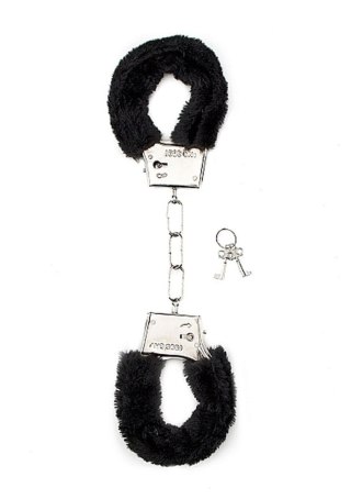 Furry Handcuffs - Black SHOTS