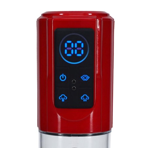 MegaLift - Automatic Waterproof Penis Pump - Metallic Red SHOTS