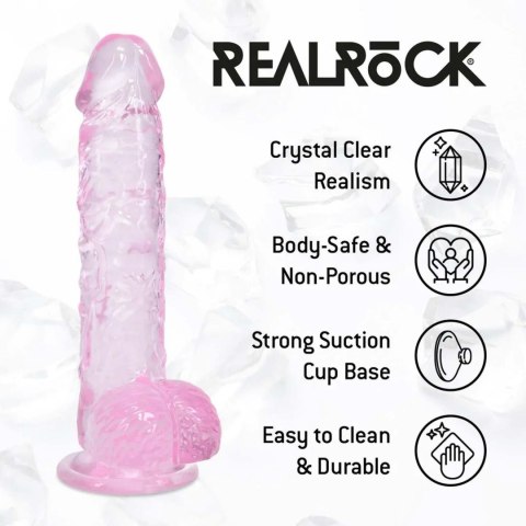 Realistic Dildo with Balls - 5" / 12,7 cm - Pink SHOTS