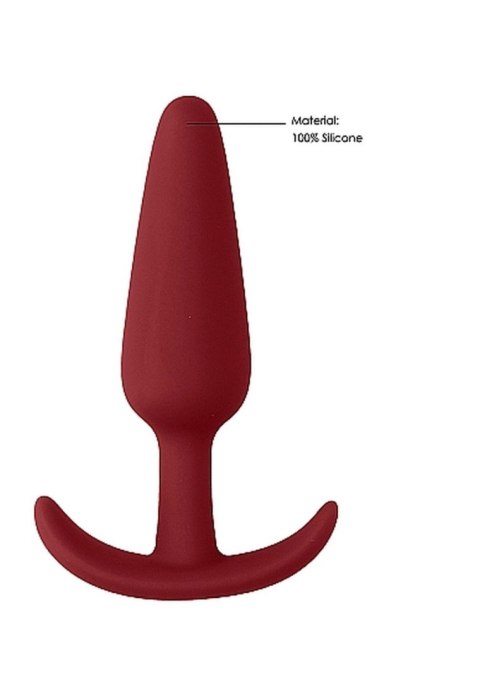 Slim Butt Plug - Red SHOTS