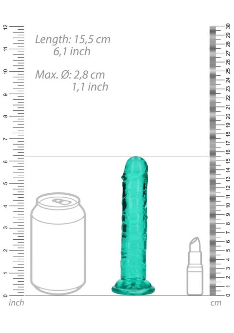Straight Realistic Dildo with Suction Cup - 6'' / 14,5 SHOTS