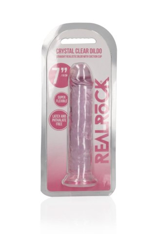 Straight Realistic Dildo with Suction Cup - 7'' / 18 SHOTS