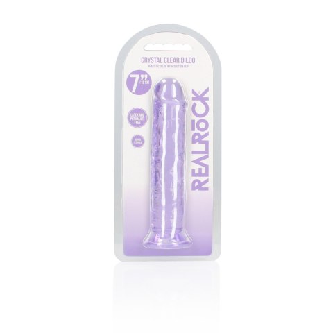 Straight Realistic Dildo with Suction Cup - 7'' / 18 SHOTS