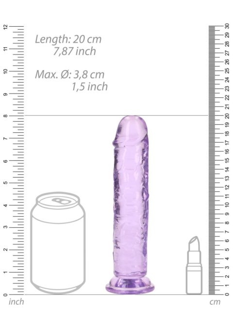 Straight Realistic Dildo with Suction Cup - 7'' / 18 SHOTS