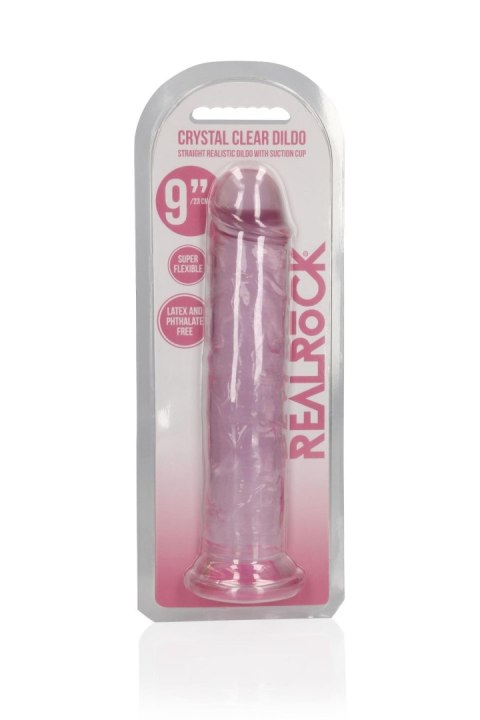 Straight Realistic Dildo with Suction Cup - 9'' / 23 SHOTS