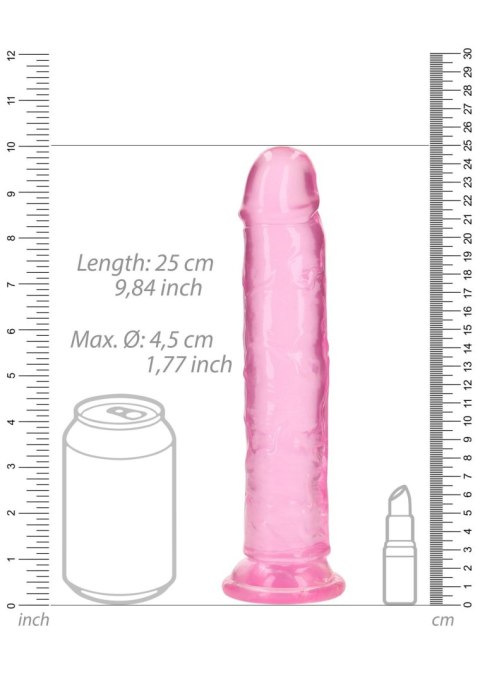 Straight Realistic Dildo with Suction Cup - 9'' / 23 SHOTS