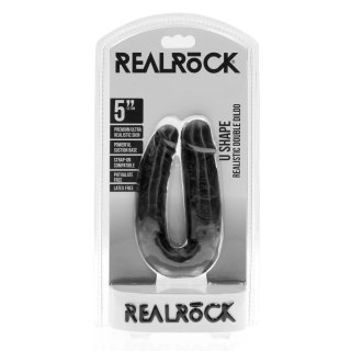 U Shaped Double Dildo 12,7 cm - Black SHOTS