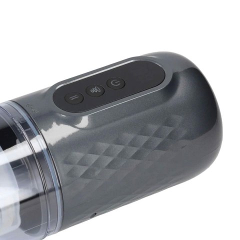 Vortex - Suction Rotation and Thrusting Masturbator Pump - Gun Metal SHOTS