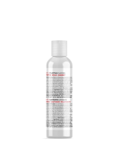 4 In 1 Lubricant with Poppin Wild Cherry Flavor - 1 fl oz / 30 ml SHOTS