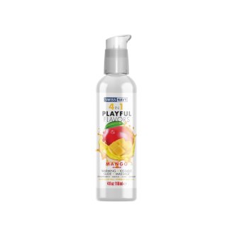 4 in 1 Lubricant with Mango Flavor - 4 fl oz / 118 ml SHOTS