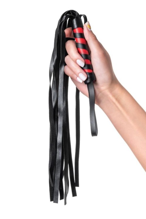 Anonymo flogger, PU leather, black, 45 cm TOYFA - Boys of Toys Sp. z o.o. (dystrybutor)