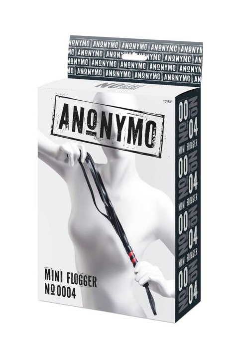 Anonymo flogger, PU leather, black, 45 cm TOYFA - Boys of Toys Sp. z o.o. (dystrybutor)