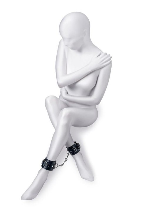 Anonymo handcuffs, PU leather, black, 26.5 cm TOYFA - Boys of Toys Sp. z o.o. (dystrybutor)