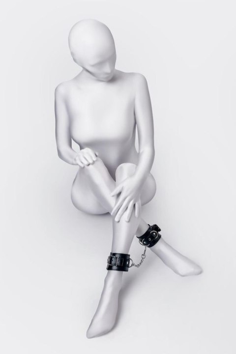 Anonymo handcuffs, PU leather, black, 26.5 cm TOYFA - Boys of Toys Sp. z o.o. (dystrybutor)