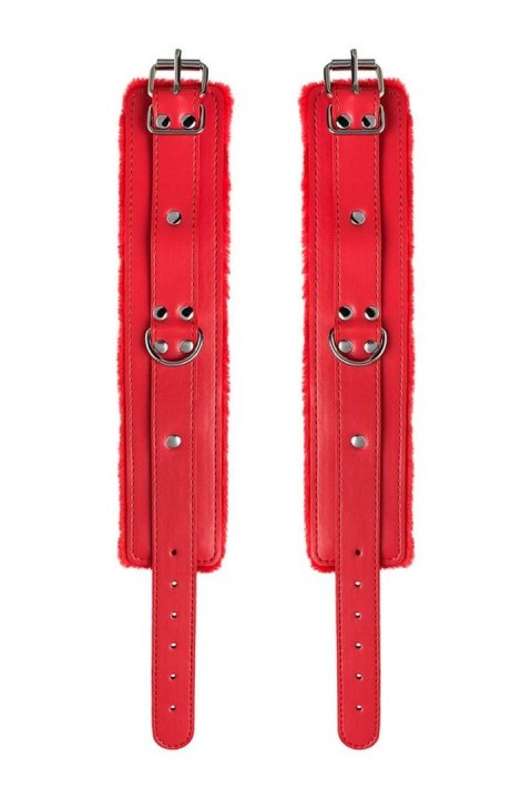 Anonymo handcuffs, PU leather, red, 27 cm TOYFA - Boys of Toys Sp. z o.o. (dystrybutor)