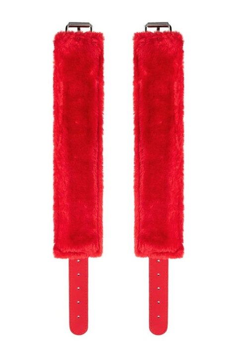 Anonymo handcuffs, PU leather, red, 27 cm TOYFA - Boys of Toys Sp. z o.o. (dystrybutor)
