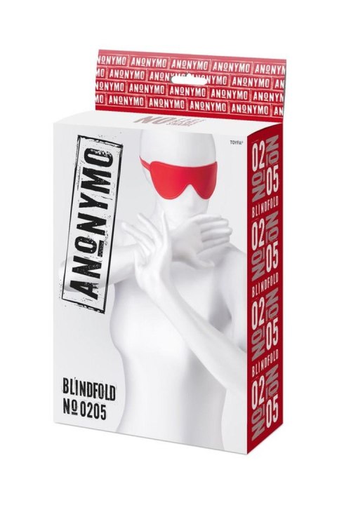 Anonymo mask, PU leather, red, 65 cm TOYFA - Boys of Toys Sp. z o.o. (dystrybutor)
