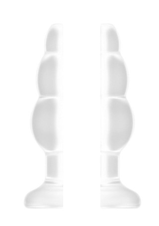 No.51 - Large Hollow Tunnel Butt Plug - 5 Inch - Translucent SHOTS