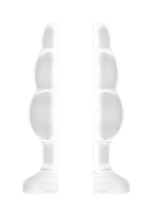 No.51 - Large Hollow Tunnel Butt Plug - 5 Inch - Translucent SHOTS