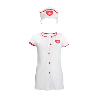 Nurse Costume - S/M - White SHOTS