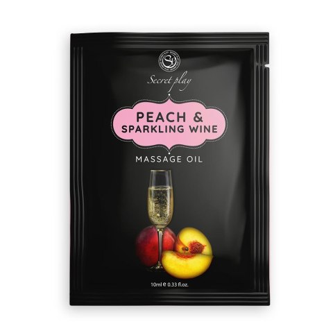PEACH & SPARKLING WINE MASSAGE OIL 10 ML Secret Play - FEMARVI S.L.