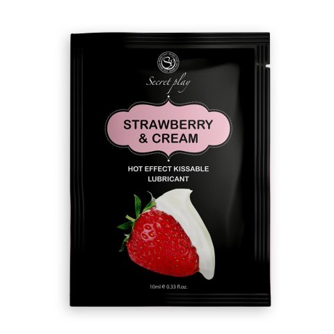 STRAWBERRY & CREAM HOT EFFECT LUBE 10 ML Secret Play - FEMARVI S.L.