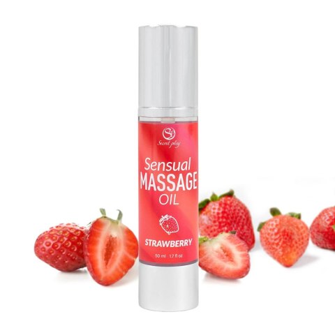 STRAWBERRY MASSAGE OIL Secret Play - FEMARVI S.L.