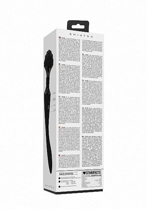 Stymulator- Shiatsu Bendable Massager Wand - Black SHOTS