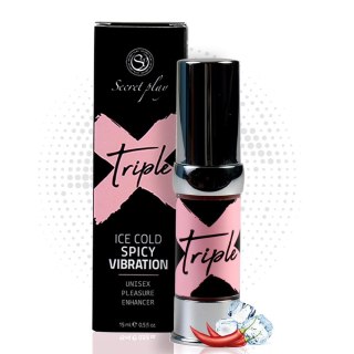 TRIPLE X - 3 IN 1 UNISEX PLEASURE ENHANCER GEL 15 ML Secret Play - FEMARVI S.L.