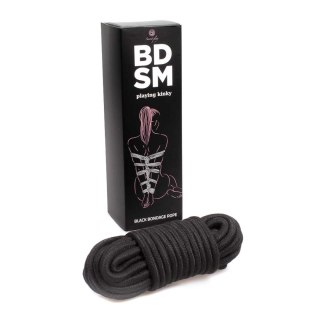 Wiązania-Black Bondage Rope BDSM Secret Play - FEMARVI S.L.