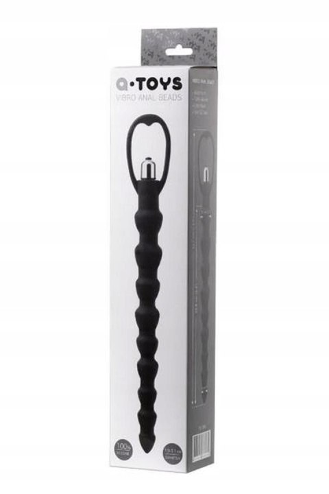 A-TOYS, Anal Vibration Chain, Silicone, Black, 32,7 cm TOYFA - Boys of Toys Sp. z o.o. (dystrybutor)