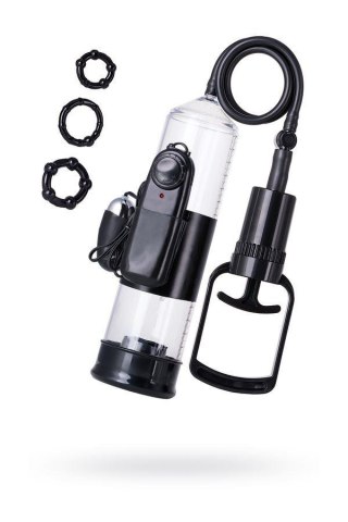 A-TOYS, Penis Pump Coal, with vibro, PVC, Transparent, 22,8 cm TOYFA - Boys of Toys Sp. z o.o. (dystrybutor)