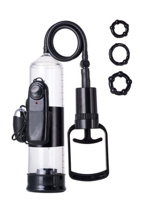 A-TOYS, Penis Pump Coal, with vibro, PVC, Transparent, 22,8 cm TOYFA - Boys of Toys Sp. z o.o. (dystrybutor)