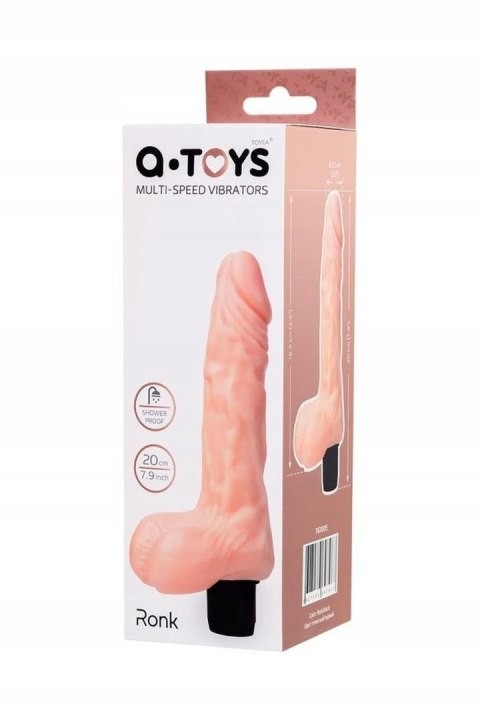 A-TOYS, Realistic Multi-Speed vibrator,, TPE, vibration modes, 14cm TOYFA - Boys of Toys Sp. z o.o. (dystrybutor)