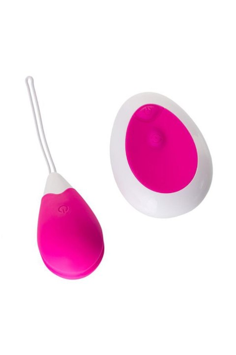 A-TOYS, Vibrating egg with remote control, silicone, pink and white, 12 cm TOYFA - Boys of Toys Sp. z o.o. (dystrybutor)