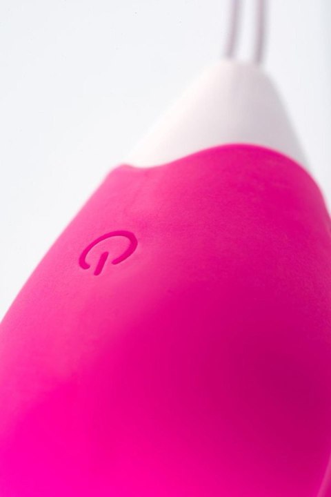 A-TOYS, Vibrating egg with remote control, silicone, pink and white, 12 cm TOYFA - Boys of Toys Sp. z o.o. (dystrybutor)