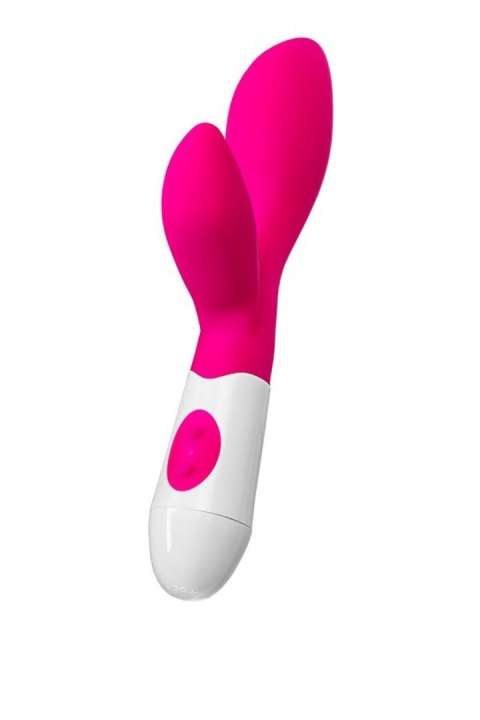 A-TOYS, Vibrator Lilu with Clitoral Stimulator, Silicone, Pink, 20 cm, 10 speeds, 2xAAA TOYFA - Boys of Toys Sp. z o.o. (dystrybutor)