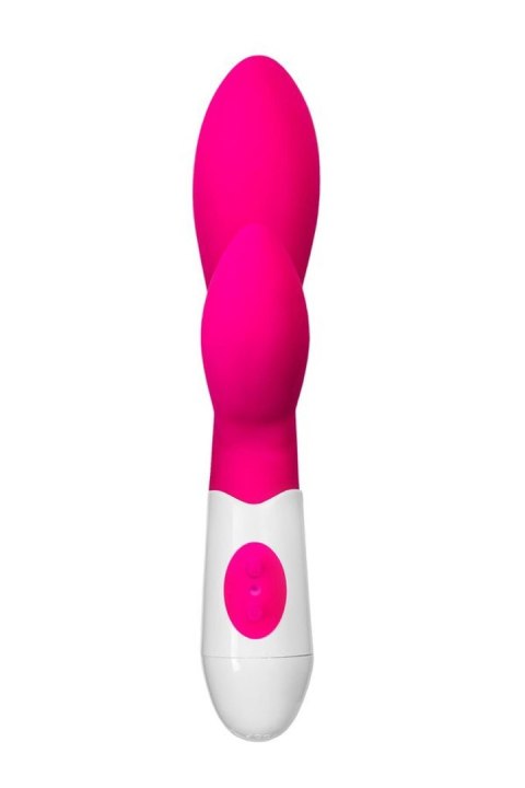 A-TOYS, Vibrator Lilu with Clitoral Stimulator, Silicone, Pink, 20 cm, 10 speeds, 2xAAA TOYFA - Boys of Toys Sp. z o.o. (dystrybutor)