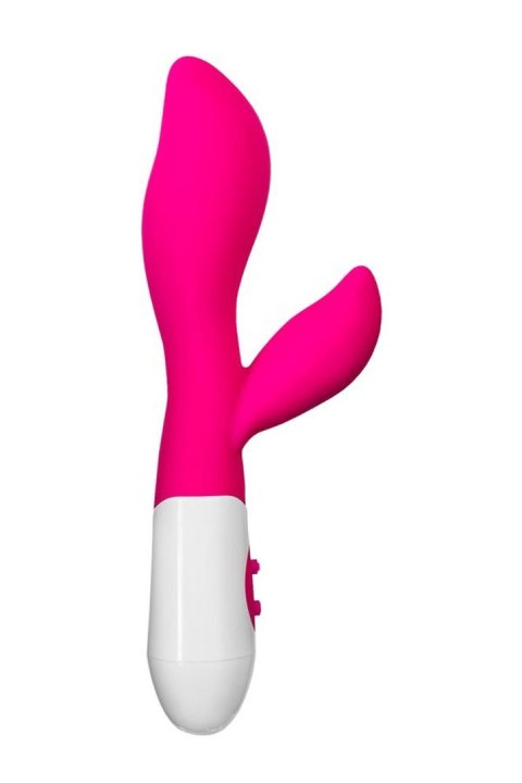 A-TOYS, Vibrator Lilu with Clitoral Stimulator, Silicone, Pink, 20 cm, 10 speeds, 2xAAA TOYFA - Boys of Toys Sp. z o.o. (dystrybutor)