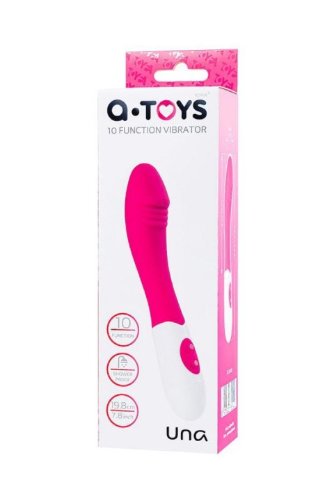 A-TOYS, Vibrator Una, Silicone, Pink, 19.8 cm TOYFA - Boys of Toys Sp. z o.o. (dystrybutor)