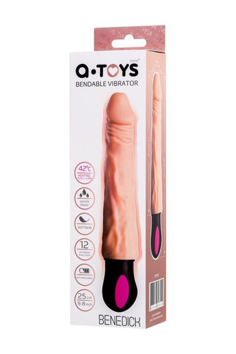 A-TOYS Vibrator with heating TPE 12 speeds bendable rechargble TOYFA - Boys of Toys Sp. z o.o. (dystrybutor)