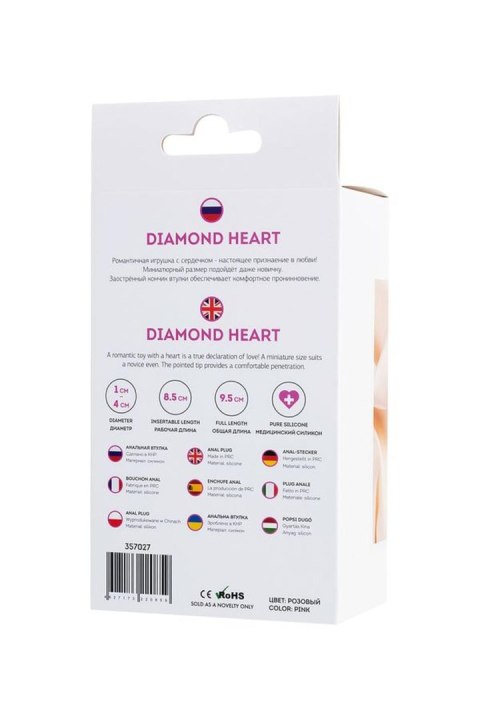 Anal Plug Diamond Heart TOYFA - Boys of Toys Sp. z o.o. (dystrybutor)