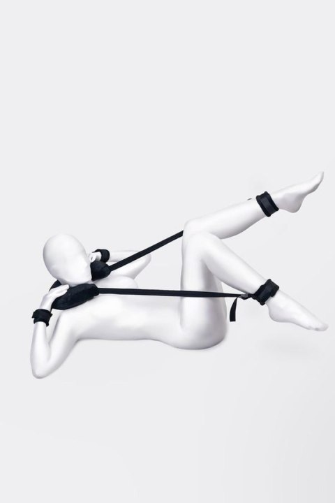 Anonymo fixing sling with pillow, velour, black, 127 cm TOYFA - Boys of Toys Sp. z o.o. (dystrybutor)