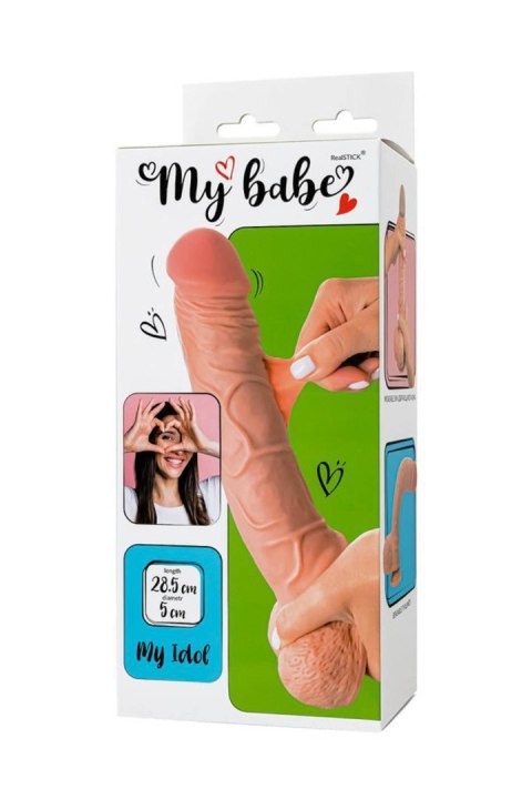 Dildo My babe by RealStick My Idol, flesh,TPE, 28,5 cm TOYFA - Boys of Toys Sp. z o.o. (dystrybutor)