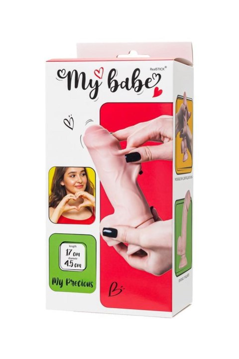 Dildo My babe by RealStick My Precious, flesh,TPE, 17cm TOYFA - Boys of Toys Sp. z o.o. (dystrybutor)