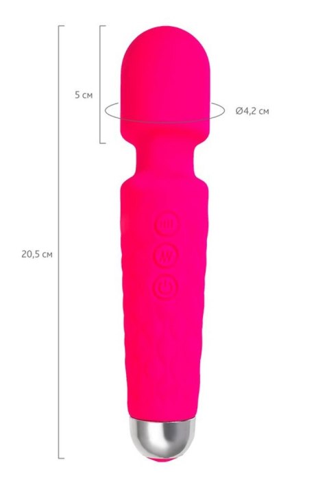 Flovetta Peony Vibrating massager, silicone, pink, 20.5 cm TOYFA - Boys of Toys Sp. z o.o. (dystrybutor)