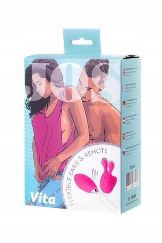 JOS VITA finger vibrating egg and vibrating attachment, silicone, pink, 8.5 and 8 cm TOYFA - Boys of Toys Sp. z o.o. (dystrybutor)
