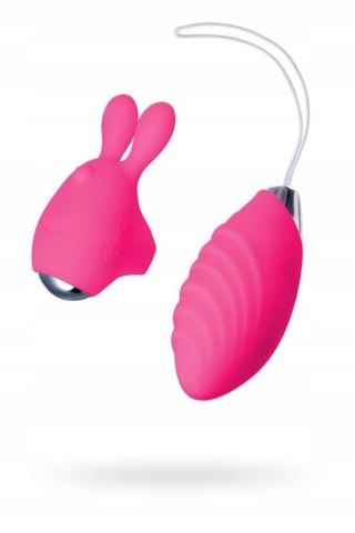 JOS VITA finger vibrating egg and vibrating attachment, silicone, pink, 8.5 and 8 cm TOYFA - Boys of Toys Sp. z o.o. (dystrybutor)