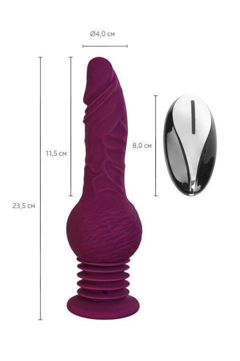 Mini sex machine Striker, MotorLovers with remote control, silicone, ABS, 23.5cm TOYFA - Boys of Toys Sp. z o.o. (dystrybutor)